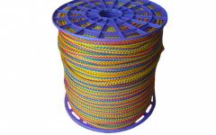 Шнур вязано-плетёный полипропиленовый 12 мм.Разрывная нагрузка 211 кгс
