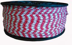Шнур плетеный полипропиленовый 24-прядный 6 мм.Разрывная нагрузка 362 кгс